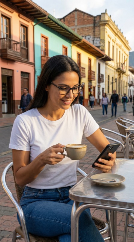 Laura Méndez hinter den Kulissen