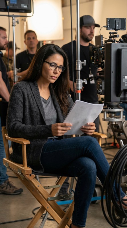 Laura Méndez hinter den Kulissen