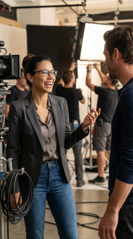 Laura Méndez hinter den Kulissen