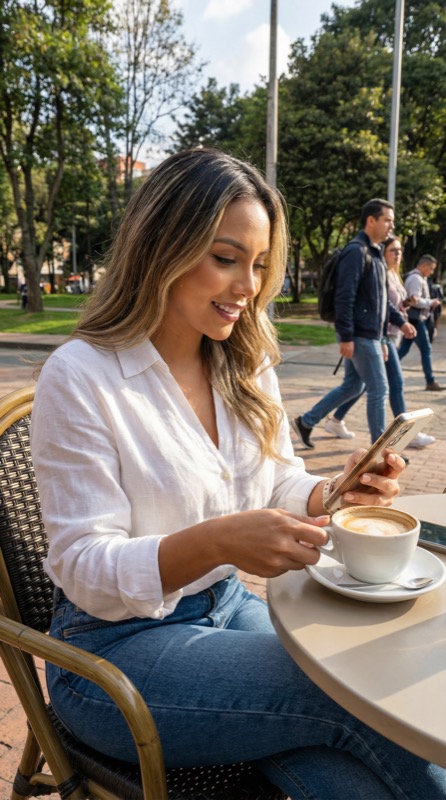 Luciana Ortiz hinter den Kulissen