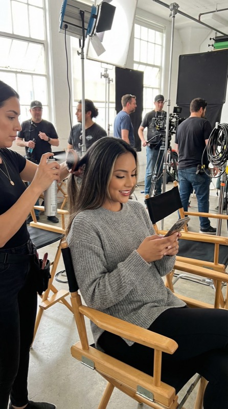 Luciana Ortiz hinter den Kulissen