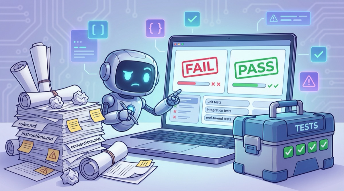 Tests Beat Instructions for AI Coding Agents