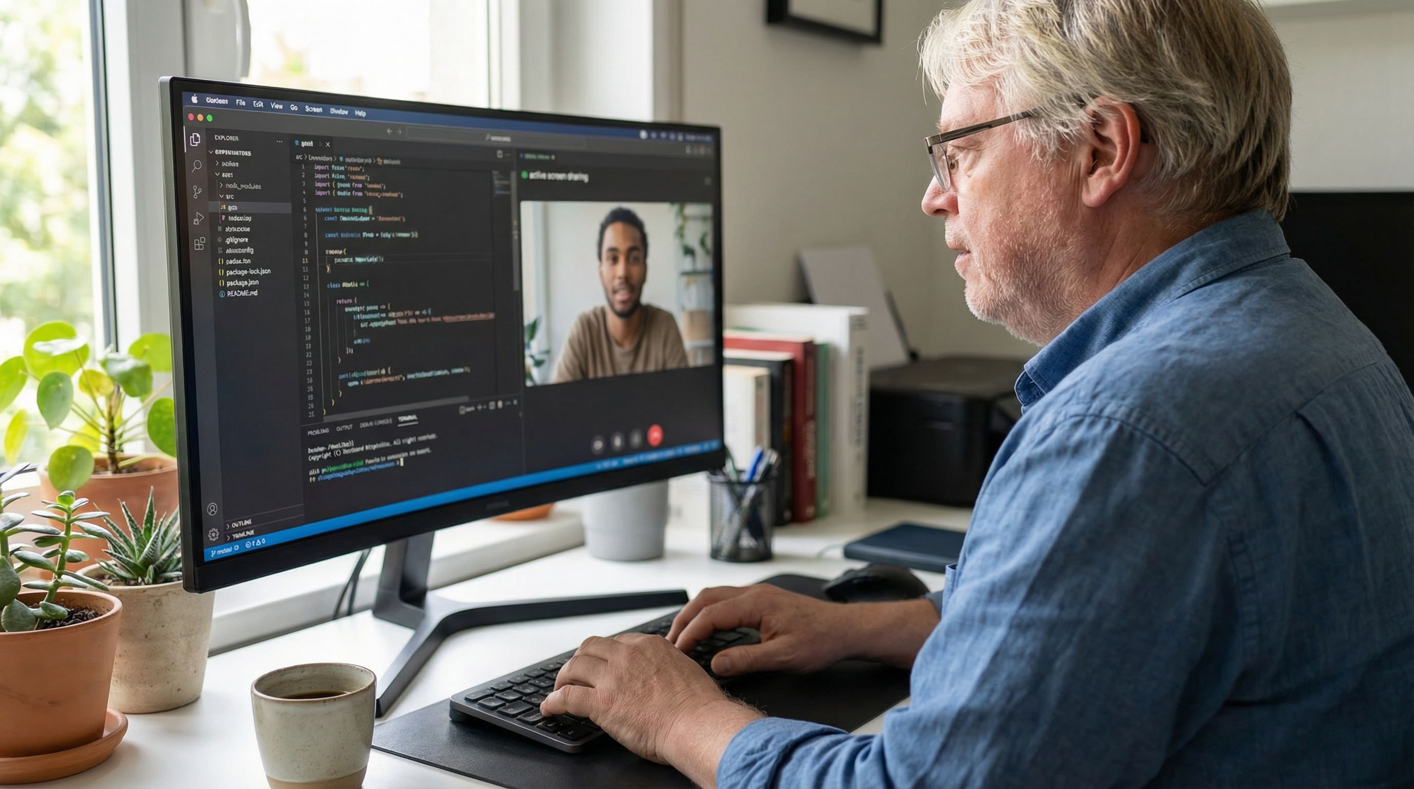 Remote Pair Programming per Bildschirmfreigabe