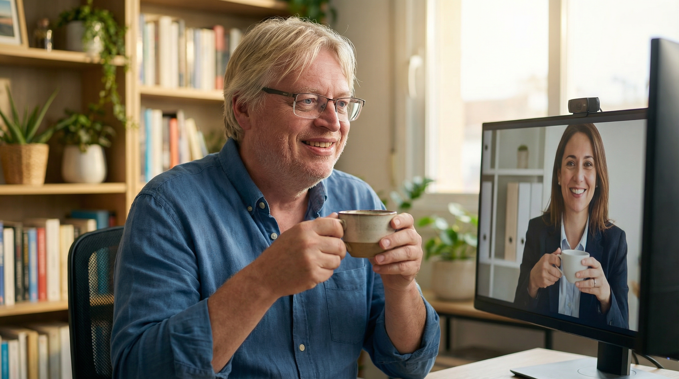 Remote 1:1 Videogespräch mit Executive Sponsor