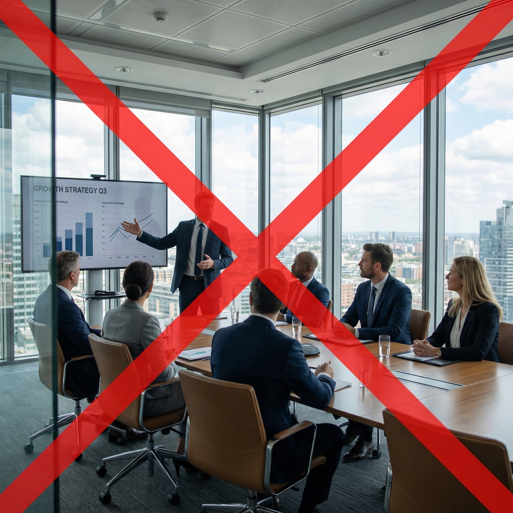 Sesión de trabajo directa en lugar de decks, reportes de estado y rituales de auditoría