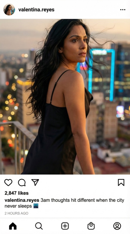 Charakter Instagram-Beitrag