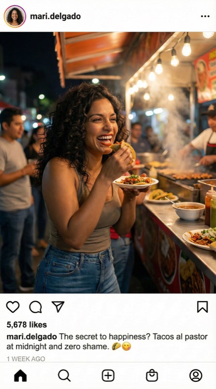 Character Instagram post