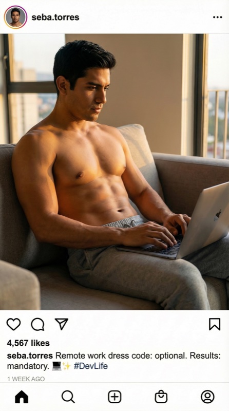 Publicación de Instagram del personaje