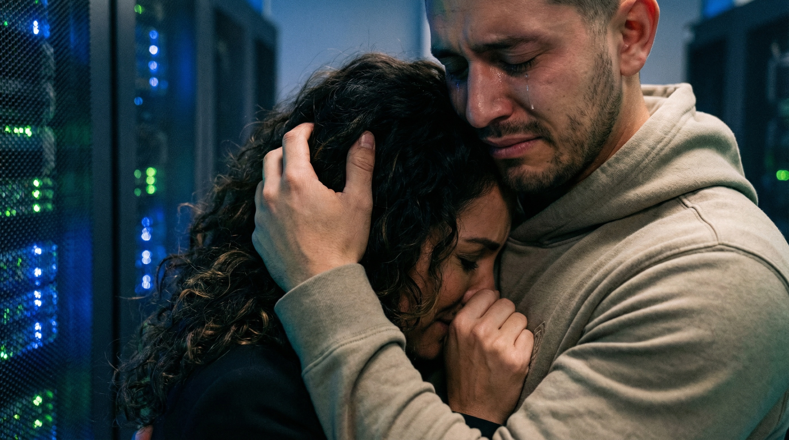 Mari collapses against Sebastián, betrayal and desire warring