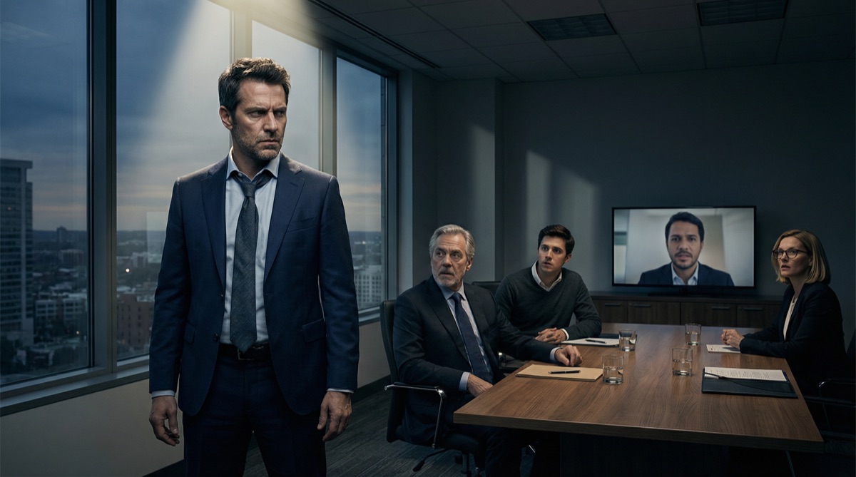 Alejo está solo cuando se anuncia la votación. Su compostura perfecta se ha quebrado, revelando la mente calculadora debajo. Ya está planeando su próximo movimiento, incluso en la derrota.