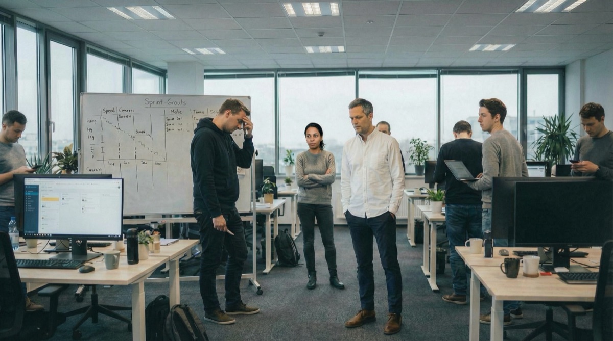 Montag-Morgen-Standup-Meeting