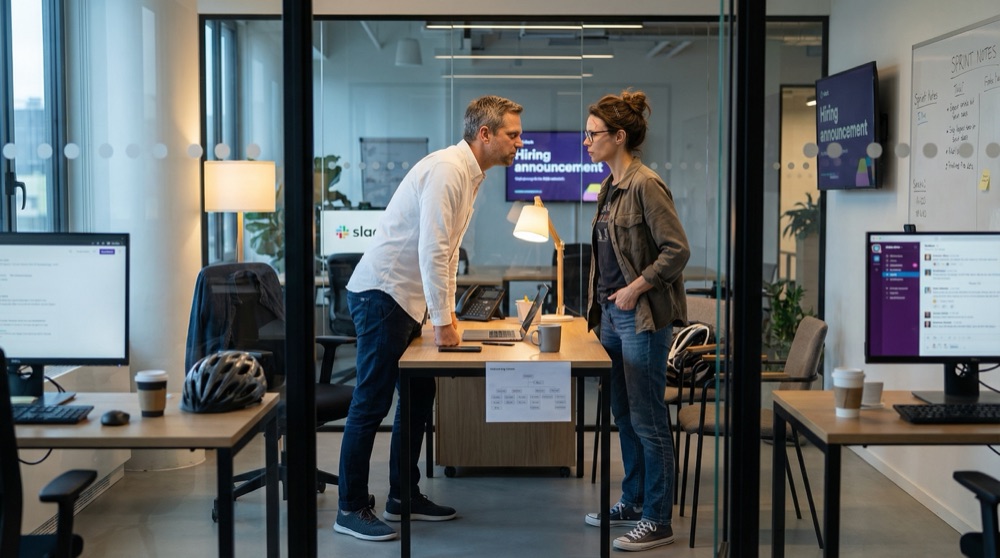 Anuncio de Slack sobre contratación