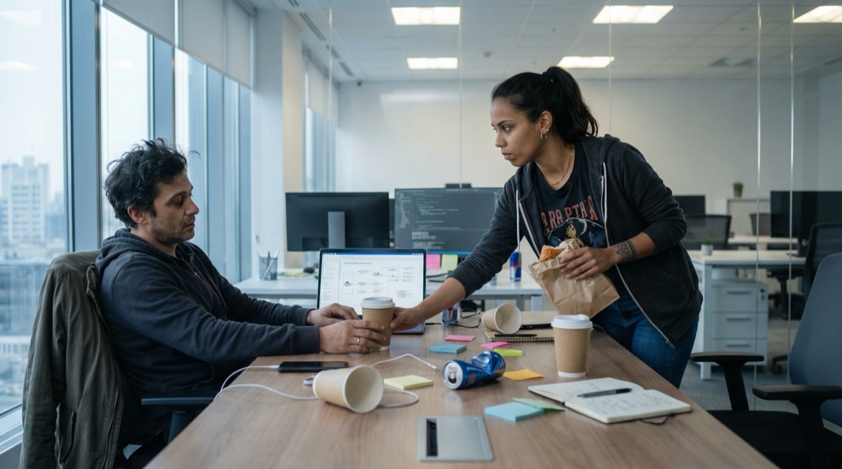 Mariana kommt am Samstagmorgen