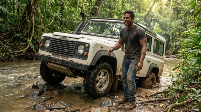 Mateo Sánchez in Panama — a 16:9 character thumbnail showing the loud, dusty older brother in tropical light.